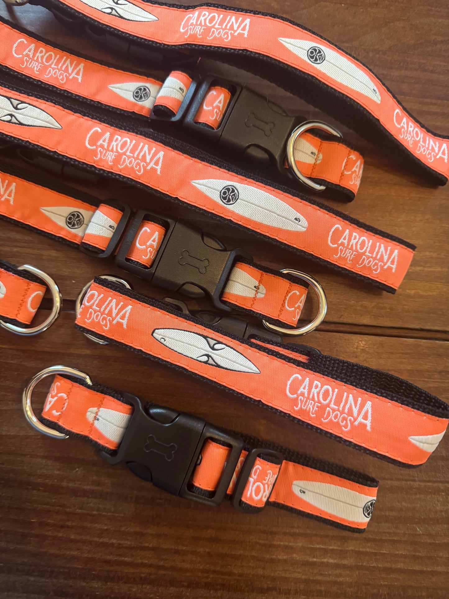 Coral Carolina Surf Dogs Collars