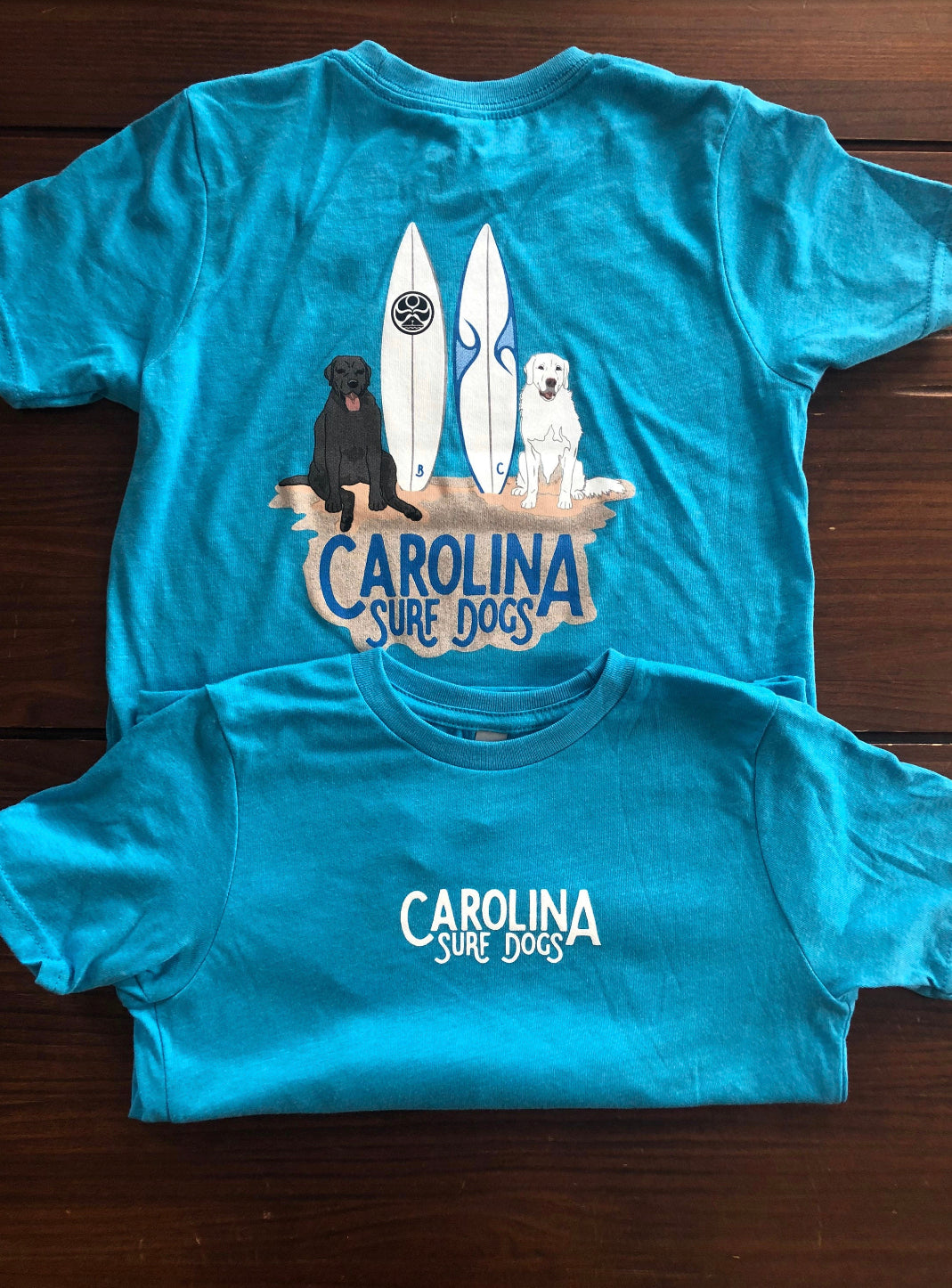 Toddler & Youth size Carolina Surf Dogs t-shirt