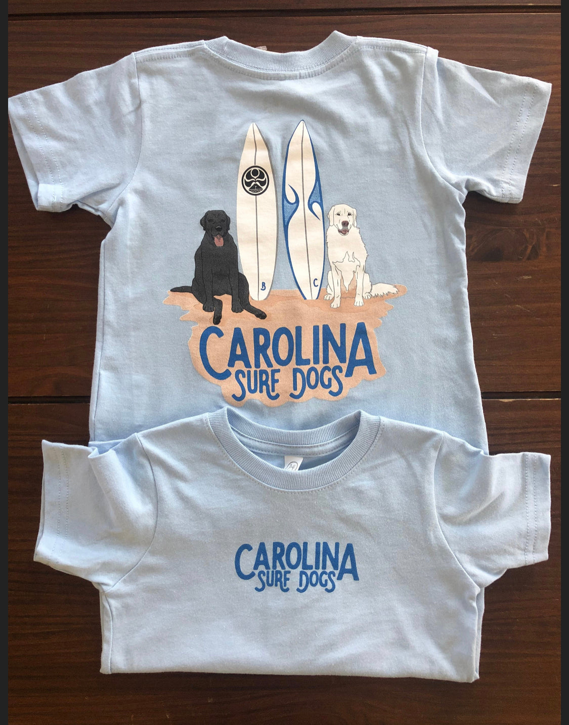 Toddler & Youth size Carolina Surf Dogs t-shirt